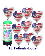 10-USA-Flaggen-Luftballons-Welcome-Home-aus-Folie-mit-1-Liter-Ballongas-Einweg