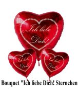 Valentinstag Ballon-Bouquet Ich liebe Dich Sternchen