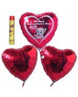Valentinstag, schwebende Helium Luftballons, Bouquet 10, inklusive Heliumdose, Happy Valentine's Day