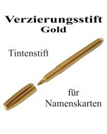 Verzierungsstift, Tintenstift Gold, zur Beschriftung von Namenskarten und Tischkarten