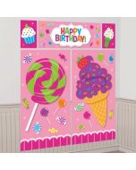 Wanddekoration Sweet Shop, Poster-Set zum Candy Bar Geburtstag