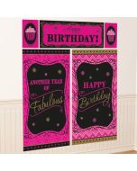 Wanddekoration Born to be fabulous, Happy Birthday, Poster-Set zum Geburtstag