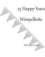 Wimpelkette 25 Happy Years