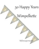 Wimpelkette 50 Happy Years
