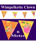 Wimpelkette Clown