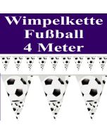 Wimpelkette Fußball, 4 Meter