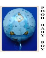 Winnie the Pooh Baby Boy Luftballon aus Folie mit Ballongas Helium zu Geburt und Taufe