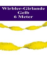 Wirbler Girlande, Papiergirlande, Drehgirlande, Gelb, 6 Meter