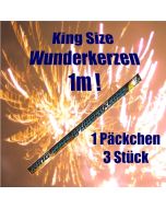 Wunderkerzen King Size, 1 m, 3 Stueck