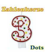 Zahlenkerze 3