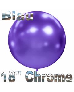 Luftballon in Chrome Blau 45 cm, 1 Stück