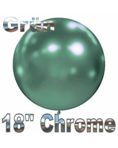 Luftballon in Chrome Grün 45 cm, 1 Stück