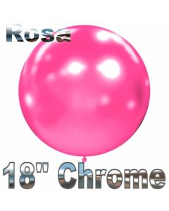 Luftballon in Chrome Rosa 45 cm, 1 Stück