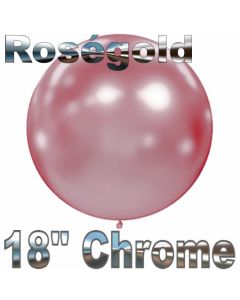 Luftballon in Chrome Roségold 45 cm, 1 Stück