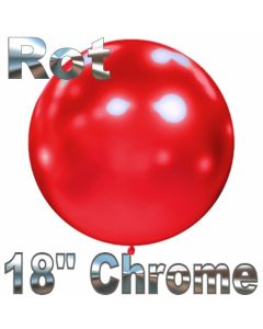 Luftballon in Chrome Rot 45 cm, 1 Stück