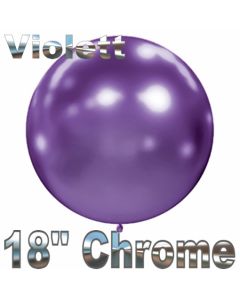 Luftballon in Chrome Violett 45 cm, 1 Stück