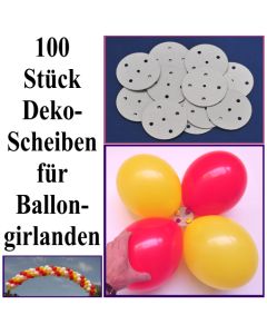 Dekoscheiben für Ballongirlanden, 100 Stück