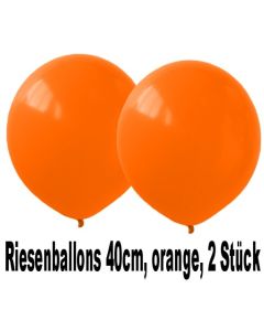 Luftballons 40 cm, Orange, 2 Stück