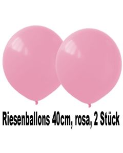 Luftballons 40 cm, Rosa, 2 Stück