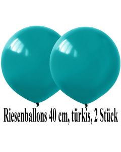 Luftballons 40 cm, Türkis, 2 Stück