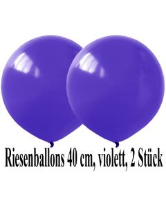 Luftballons 40 cm, Violett, 2 Stück