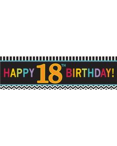 Riesen Geburtstagsbanner zum 18. Gebutstag