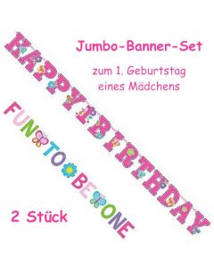 Jumbo-Banner-Set Sweet Birtday Girl