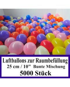 Luftballons zur Raumbefüllung, 5000 Stück, bunte Mischung
