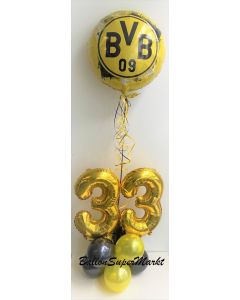 Tischdeko BVB mit Zahlen