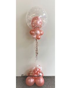 Ballon-Bouquet Mr. & Mrs. in Rosegold