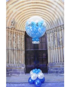 Plopp Luftballon zur Hochzeit ( explodierender Ballon ) mit Beschriftung