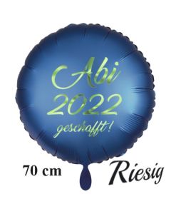Abi 2022 geschafft! Großer blauer Luftballon mit Helium