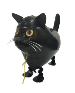 Airwalker-Ballon, schwarze Katze inklusive Helium