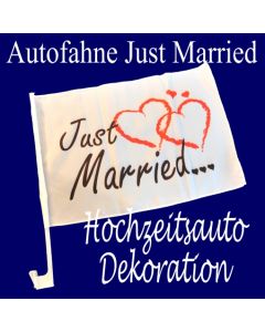 autofahne-just-married-hochzeitswagen-dekoration
