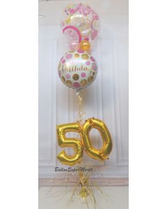 Geburtstags Ballon-Bouquet mit Geburtstagzahl 