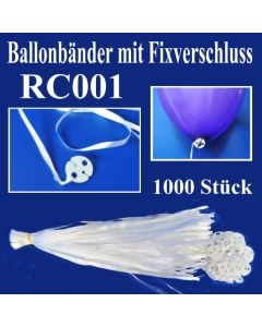 Ballonbänder mit Patent-Fixverschluessen, RC001, 1000 Stück