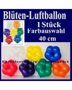 Ballondeko Blüten Luftballon in Kristallfarben mit Farbauswahl