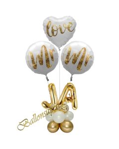 Ballondekoration zur Gay Hochzeit, Mr & Mr in Love - Ja