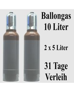 Ballongas Helium 10 Liter Mehrwegflaschen