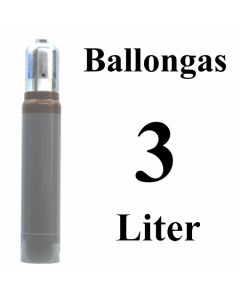 3 Liter Ballongas Helium Mehrwegflasche