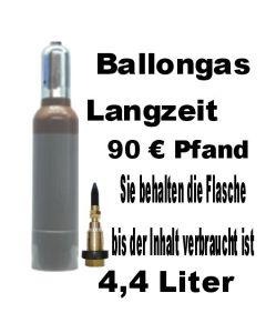 Ballongas Langzeit 4,4 Liter