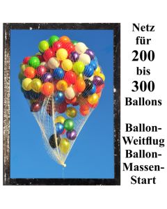 Ballonnetz, Netz für 200 bis 300 Luftballons zu Ballonmassenstart und Ballonweitflug