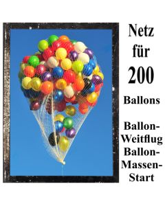 Ballonnetz, Netz für 200 Luftballons zu Ballonmassenstart und Ballonweitflug