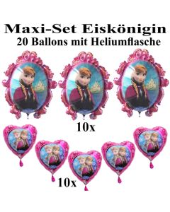 Ballons Helium Maxi Set Eiskönigin Kindergeburtstag