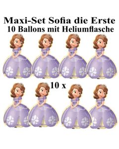 Ballons Helium Maxi Set Sofia die 1. Kindergeburtstag