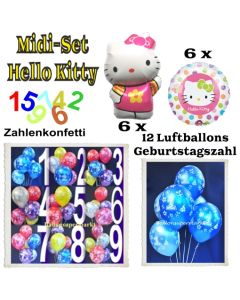 Ballons Helium Midi Set Hello Kitty