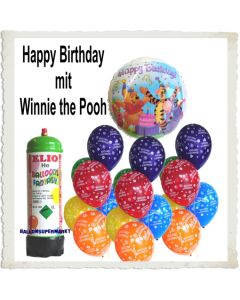 Ballons Helium Set Mini Kindergeburtstag mit Winnie the Pooh