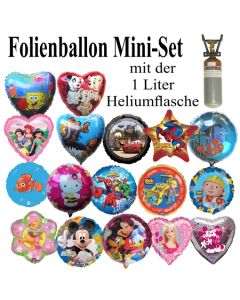 Ballons Helium Set Mini mit Folienballons zur Auswahl