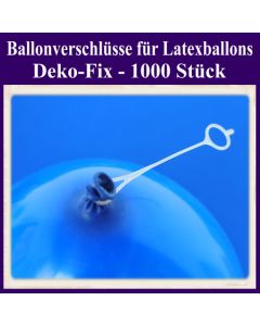 Ballonverschlüsse für Luftballons aus Latex, Deko-Fix, 1000 Stück