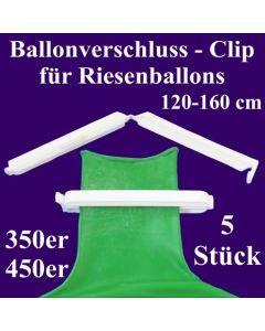 Ballonverschlüsse, Clips, Fixverschlüsse für Riesenballons 350er und 450er, 5 Stück